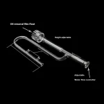 Glass Pipe Lily Poppy Peony Spin Surface Skimmer Inflow 3 | PricZone Glass Pipe Lily Poppy Peony Spin Surface Skimmer Inflow 3 | PricZone