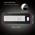 RGB Gaming Mouse Pad 016 Inch Thickness 13 Light Modes 2 | PricZone