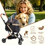 Pet Stroller for Dogs and Cats 2 In 1 Detachable Foldable 4 3 | PricZone