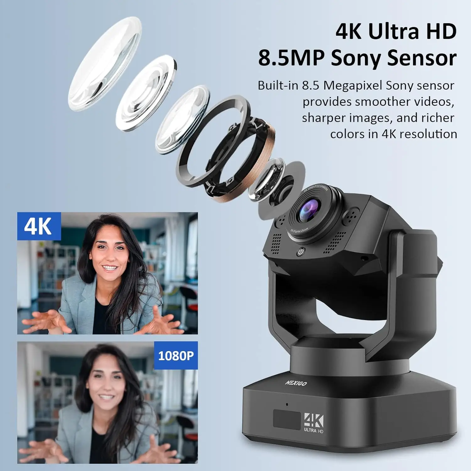 PTZ 4K Webcam with Sony Starvis Sensor and 5X Digital Zoom 4 | PricZone PTZ 4K Webcam with Sony Starvis Sensor and 5X Digital Zoom 4 | PricZone