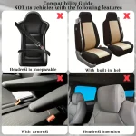 19Pcs Car Seat Covers Set with Moon Stars and Sun Designs 2 | PricZone