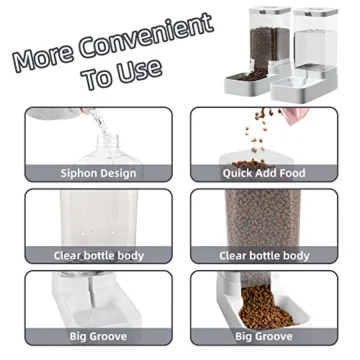 Gravity Pet Feeder and Water Dispenser Set Automatic Dog 2 | PricZone