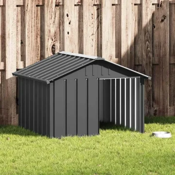 Dog House Outdoor Pet Kennel with Weatherproof Roof Durable 2