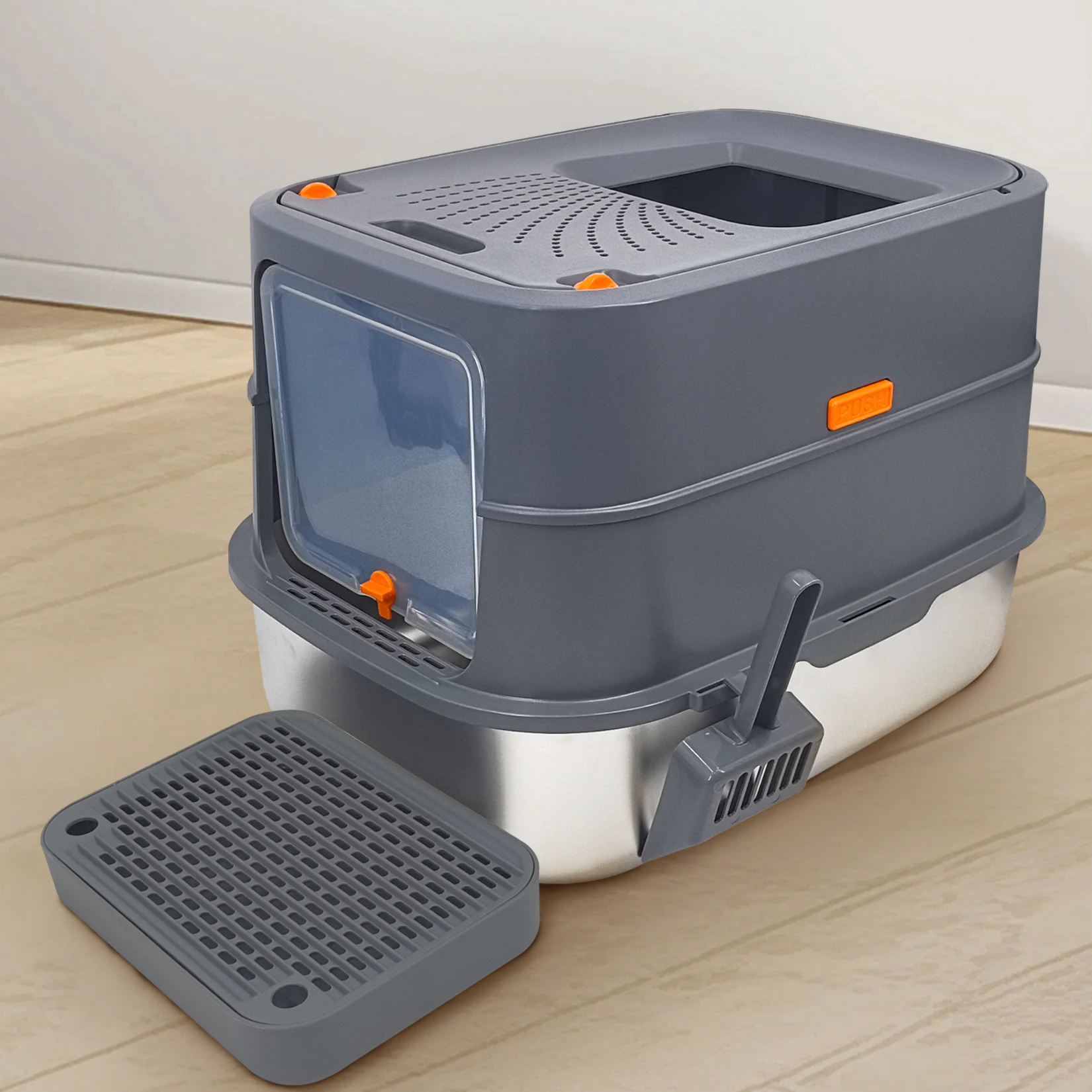 4Style Cat Litter Box with Lid Large Kitty Enclosed 3 | PricZone 4 Style Cat Litter Box with Lid Large Kitty Enclosed 3 | PricZone