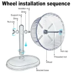 Abs Plastic Ultra Quiet Hamster Wheel for Home Use 3 | PricZone