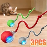 Rechargeable Interactive Cat Ball Toy with Faux Tail 1 | PricZone