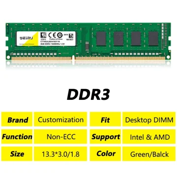 4Gb 8Gb Ddr3 Desktop Memoria RAM 1066 1333 1600Mhz Pc3 2