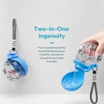 2 In 1 Dog Water Bottle with Lanyard Hook Foldable Silicone 5 | PricZone