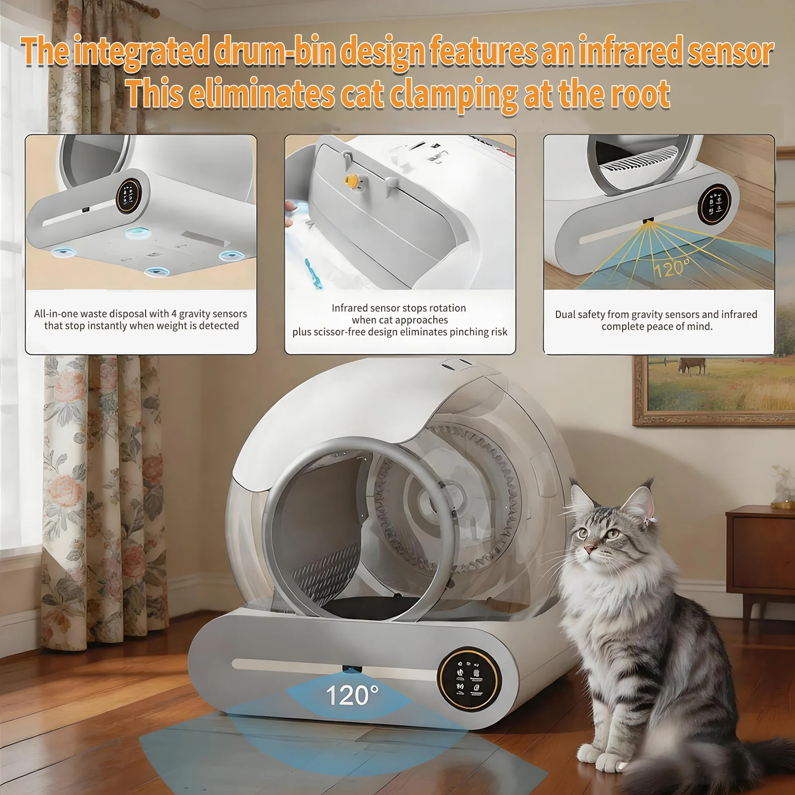 65L Smart Automatic SelfCleaning Cat Litter Box 2 | PricZone 65L Smart Automatic Self Cleaning Cat Litter Box 2 | PricZone