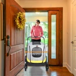 2 Size One Click Folding Dog Stroller 4 Wheel Jogger 6 | PricZone