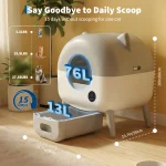 Self Cleaning Litter Box 76L Large Capacity Automatic Cat 7 | PricZone