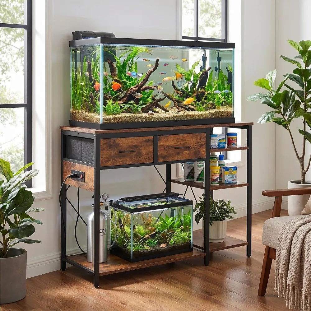 Aquarium Stand with Power Outlet for Fish Or Reptile Tank 1 | PricZone Aquarium Stand with Power Outlet for Fish Or Reptile Tank 1 | PricZone