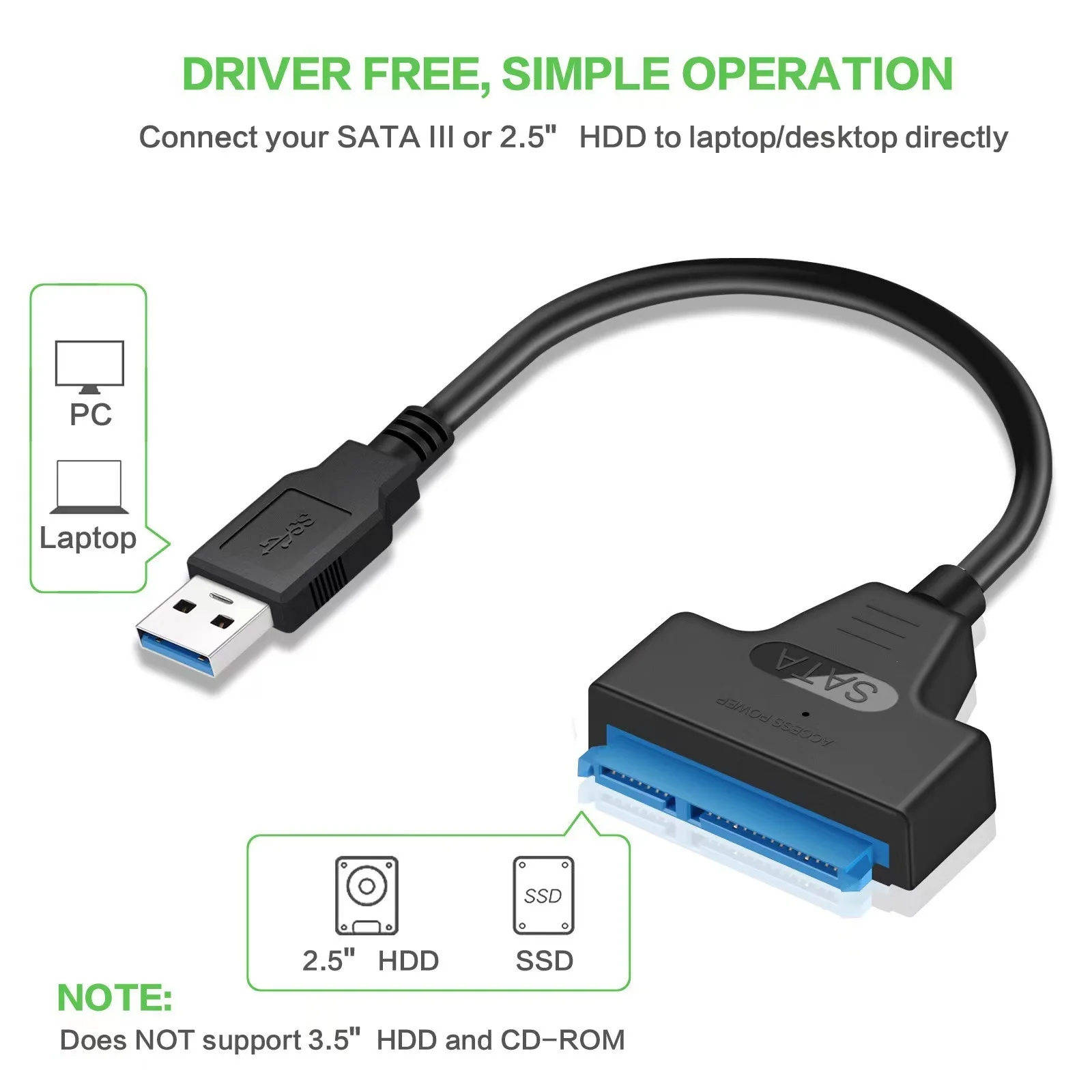 SATA to USB 3020 Cable for 25 Inch HDDSSD 2 | PricZone SATA to USB 3020 Cable for 25 Inch HDDSSD 2 | PricZone