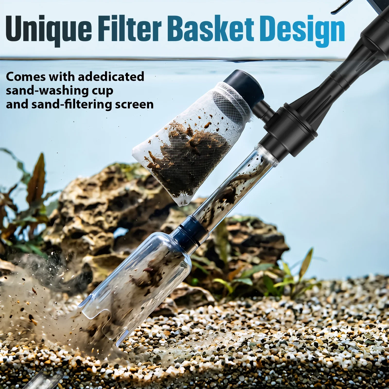 Aquarium Vacuum Gravel Cleaner 3 In 1 Fish Tank with Water 5 | PricZone Aquarium Vacuum Gravel Cleaner 3 In 1 Fish Tank with Water 5 | PricZone