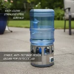 Stainless Steel Heated Chicken Waterer 5 Gal 80W Auto 6 | PricZone