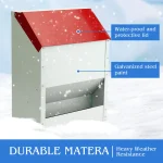Large Automatic Metal Chicken Feeder Dispenser for Farm 6 | PricZone Large Automatic Metal Chicken Feeder Dispenser for Farm 6 | PricZone