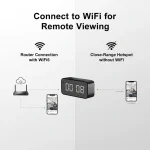 4K Ultra HD WiFi Alarm Clock Camera with Bluetooth Speaker 6 | PricZone