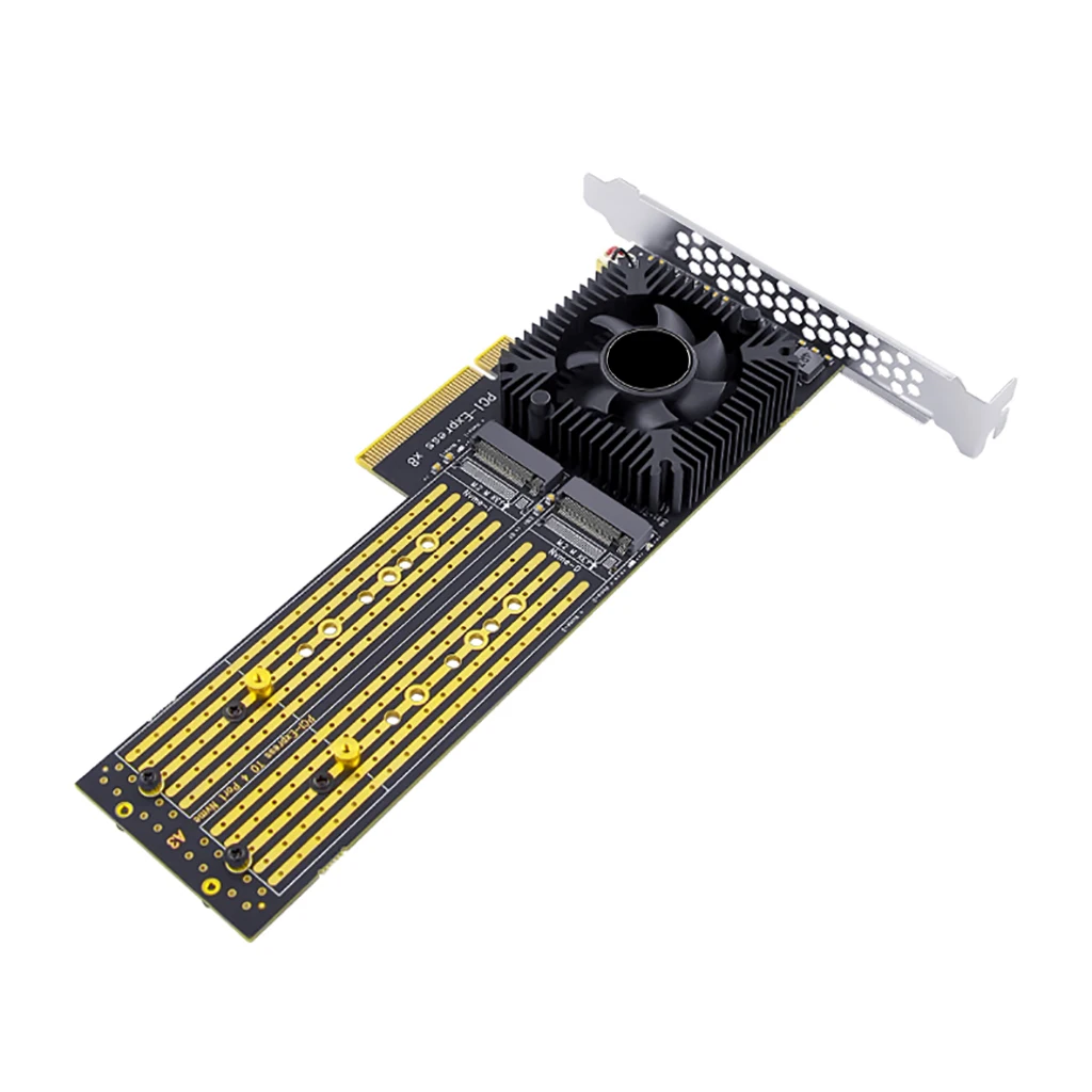 Pcie Expansion Card for Nvme SSD Array Adapter with 4 Ports 13