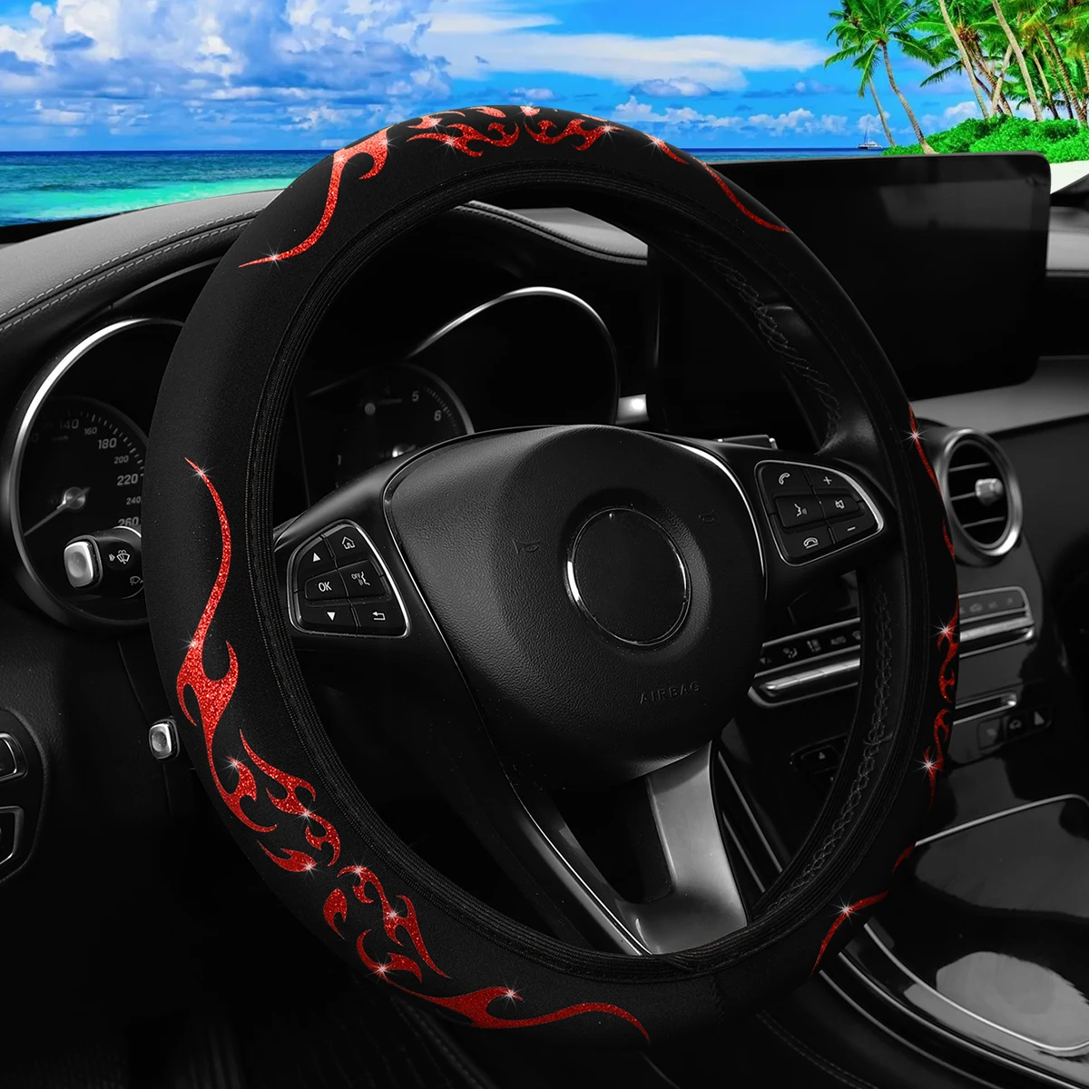 515 Inch Flame Totem Dynamic Fabric Car Steering Wheel 5 | PricZone 5 15 Inch Flame Totem Dynamic Fabric Car Steering Wheel 5 | PricZone