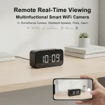 4K Ultra HD WiFi Alarm Clock Camera with Bluetooth Speaker 5 | PricZone