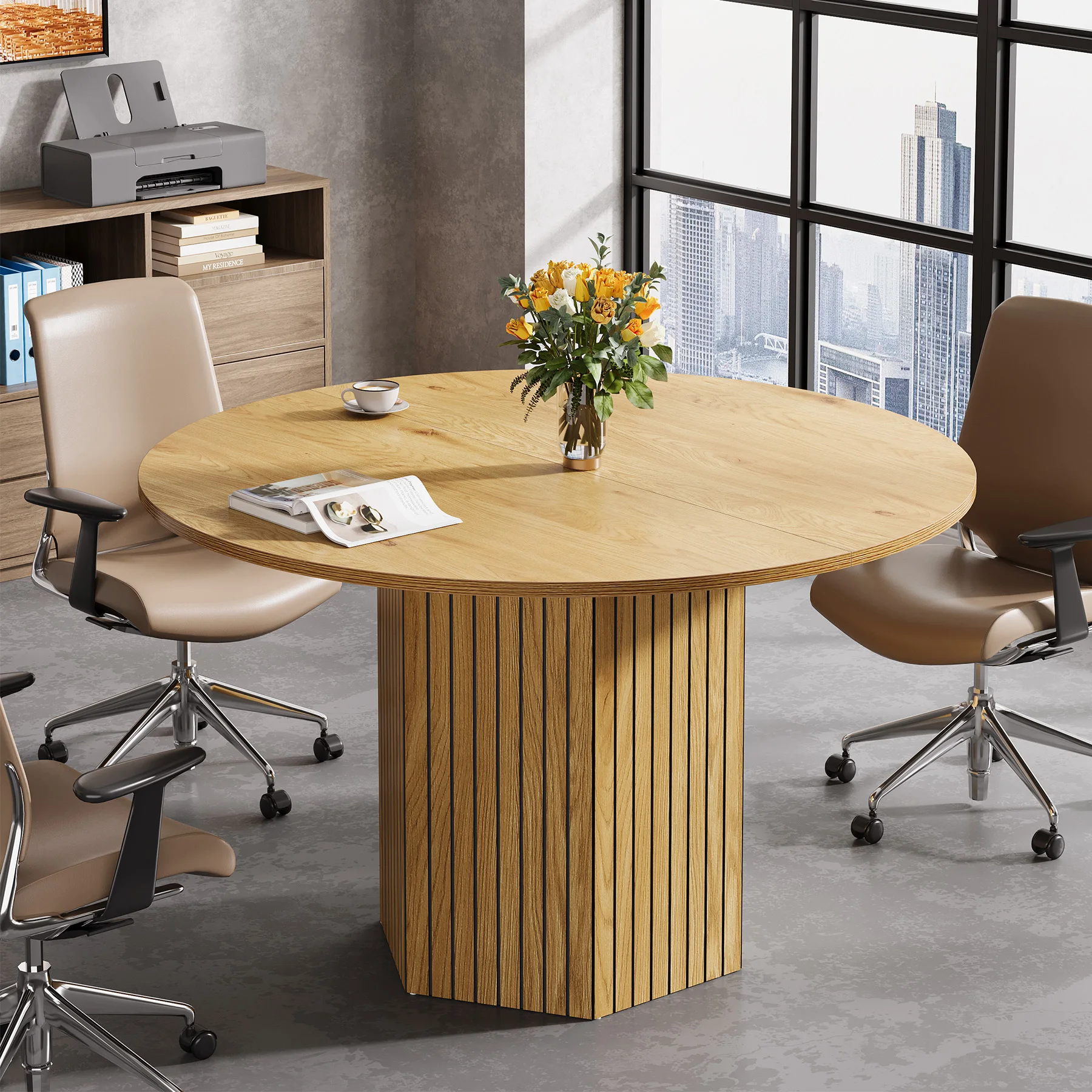 Tribesigns Modern Wood Conference Table for 46 People 5 | PricZone Tribesigns Modern Wood Conference Table for 4 6 People 5 | PricZone