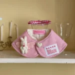 Cute Plaid Rabbit Cape Pet Scarf for Cats and Dogs 6 | PricZone
