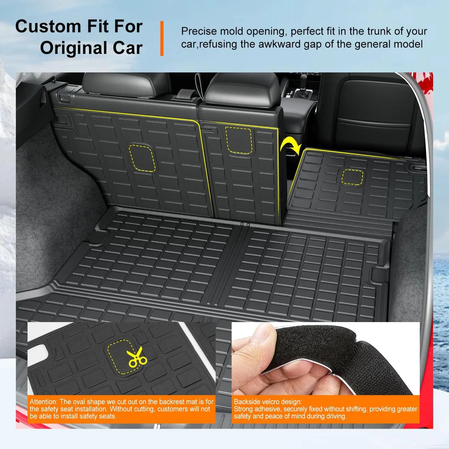 Mazda Cx5 Trunk Liner with Backrest Mats Tpe Cargo Mat 2 | PricZone Mazda Cx 5 Trunk Liner with Backrest Mats Tpe Cargo Mat 2 | PricZone