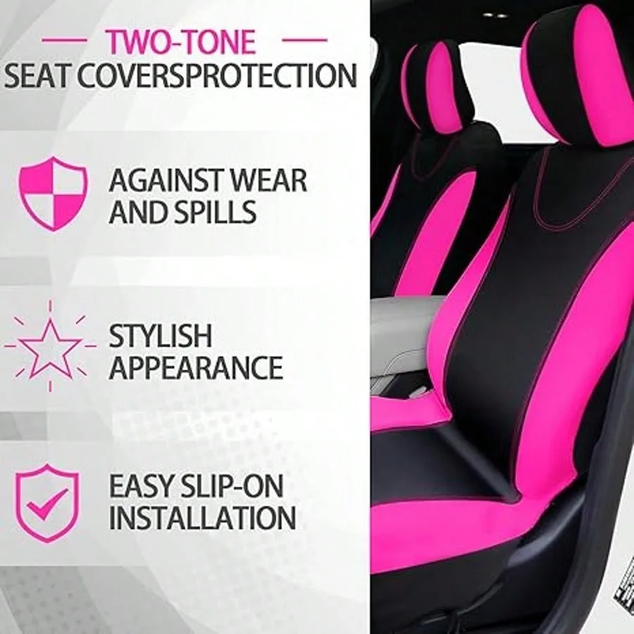 17Pcs Car Seat Cover Full Set for Women Universal Fit 6 | PricZone 17Pcs Car Seat Cover Full Set for Women Universal Fit 6 | PricZone