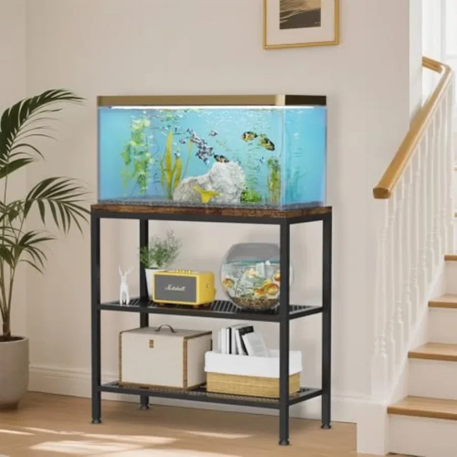 20-29 Gallon Fish Tank Stand 3-Tier Adjustable Large 9