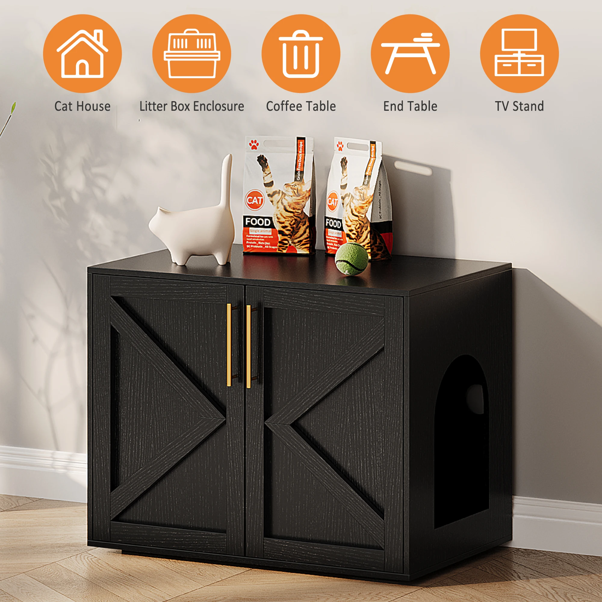 MultiFunctional Hidden Cat Litter Box Enclosure Wooden 3 | PricZone Multi Functional Hidden Cat Litter Box Enclosure Wooden 3 | PricZone