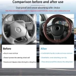 38Cm Genuine Leather Steering Wheel Cover with Hand Sewing 4 | PricZone