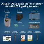 Aquarium Starter Kit with Smart Clean Iltration and LED 3 | PricZone
