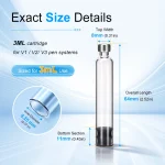 10 50 Pack 3Ml Peptide Insulin Pen Cartridge 3Cc Cartridges 3 | PricZone