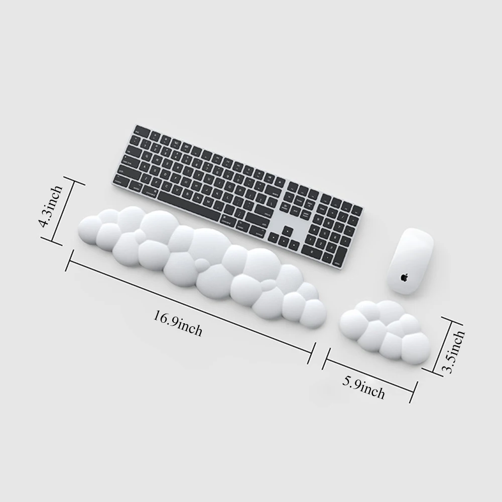 Ergonomic Keyboard Wrist Rest with Anti-Slip Desk Mat 28