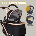 Pet Stroller for Dogs and Cats 2 In 1 Detachable Foldable 4 6 | PricZone