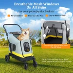 Dog Stroller for Small Medium Dual Entry Pet All Terrain 7 | PricZone