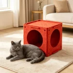 Extra Large Cartoon Cat House All Season Enclosed Rabbit 3 | PricZone