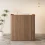 Reception Desk with Fluted Round Corner Modern Design