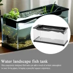 Small Fish Tank Acrylic Clear Desk Aquarium with Filter 4 | PricZone