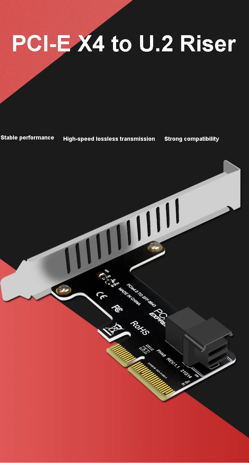Port PCIe 4.0 To Sff-8643 Sas/Sata Raid Adapter 12