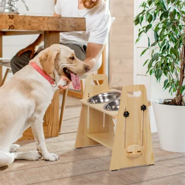 Height Adjustable Elevated Dog Bowls Tall Raised Feeder 1 | PricZone