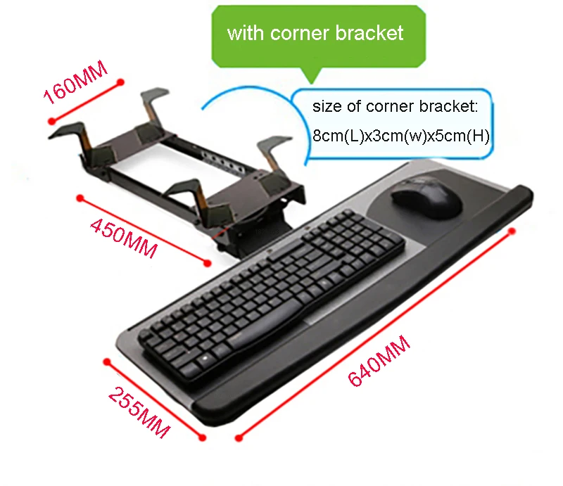 Ergonomic Sliding Tilting XL Size Wrist Rest Keyboard 3 | PricZone Ergonomic Sliding Tilting XL Size Wrist Rest Keyboard 3 | PricZone