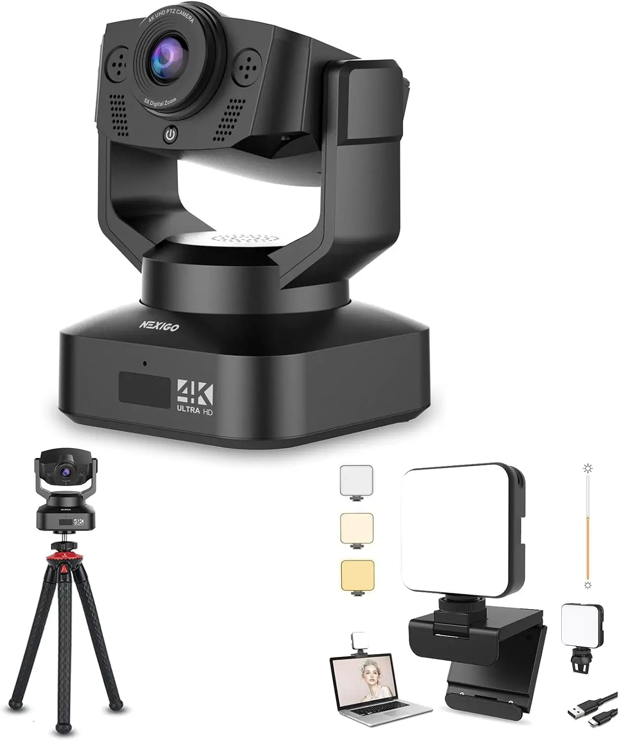 PTZ 4K Webcam with Sony Starvis Sensor and 5X Digital Zoom 1 | PricZone PTZ 4K Webcam with Sony Starvis Sensor and 5X Digital Zoom 1 | PricZone