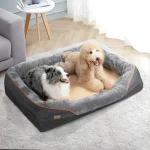 Large Dog Bed Soft Comfortable Anti Allergy Warm Fleece 2 | PricZone