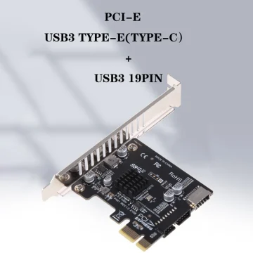 PCI Express USB 3.0 Expansion Card 5Gbps Type E 2