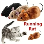 Lifelike Running Plush Mouse Toy 1Pc Spring Powered 1 | PricZone