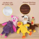 5 Pack Dog Toys Plush Squeaky Assortment Value Bundle 3 | PricZone