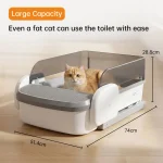 Extra Large High Sided Cat Litter Box with Pull Out Tray 5 | PricZone