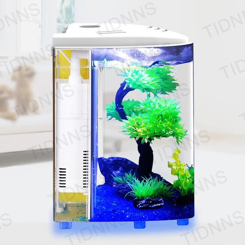 Desktop Small Fish Tank Living Room Household Lazy Acrylic 11