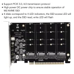 Quad Port M2 Nvme SSD Pcie X16 Expansion Card 2 | PricZone Quad Port M2 Nvme SSD Pcie X16 Expansion Card 2 | PricZone
